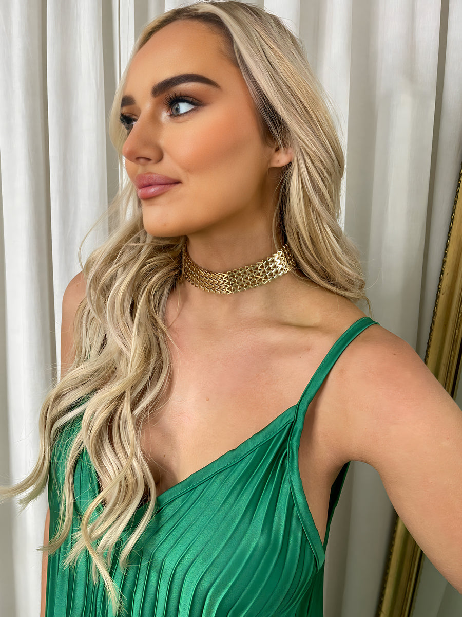 Zigzag Wide Choker Necklace