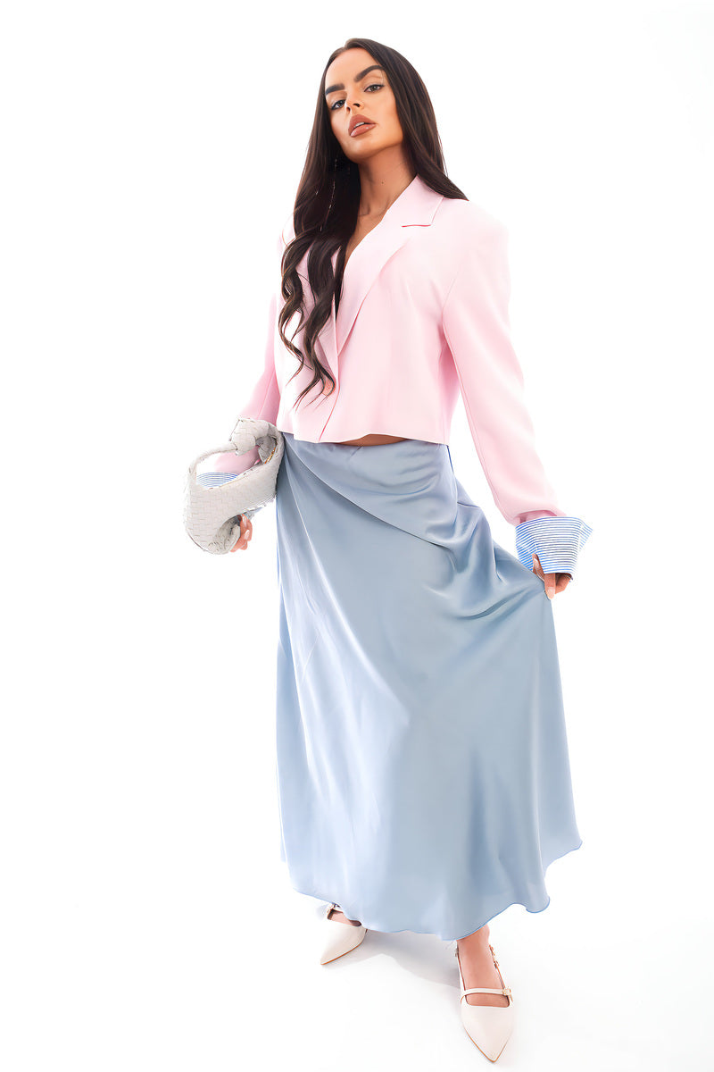 Lightweight High Waisted Maxi Skirt