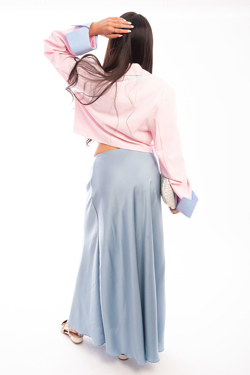 Lightweight High Waisted Maxi Skirt