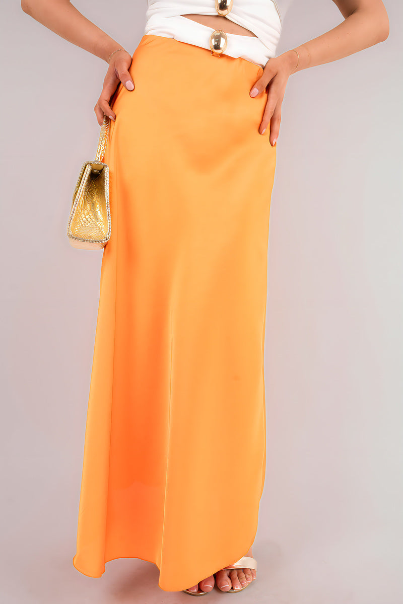 Lightweight High Waisted Maxi Skirt