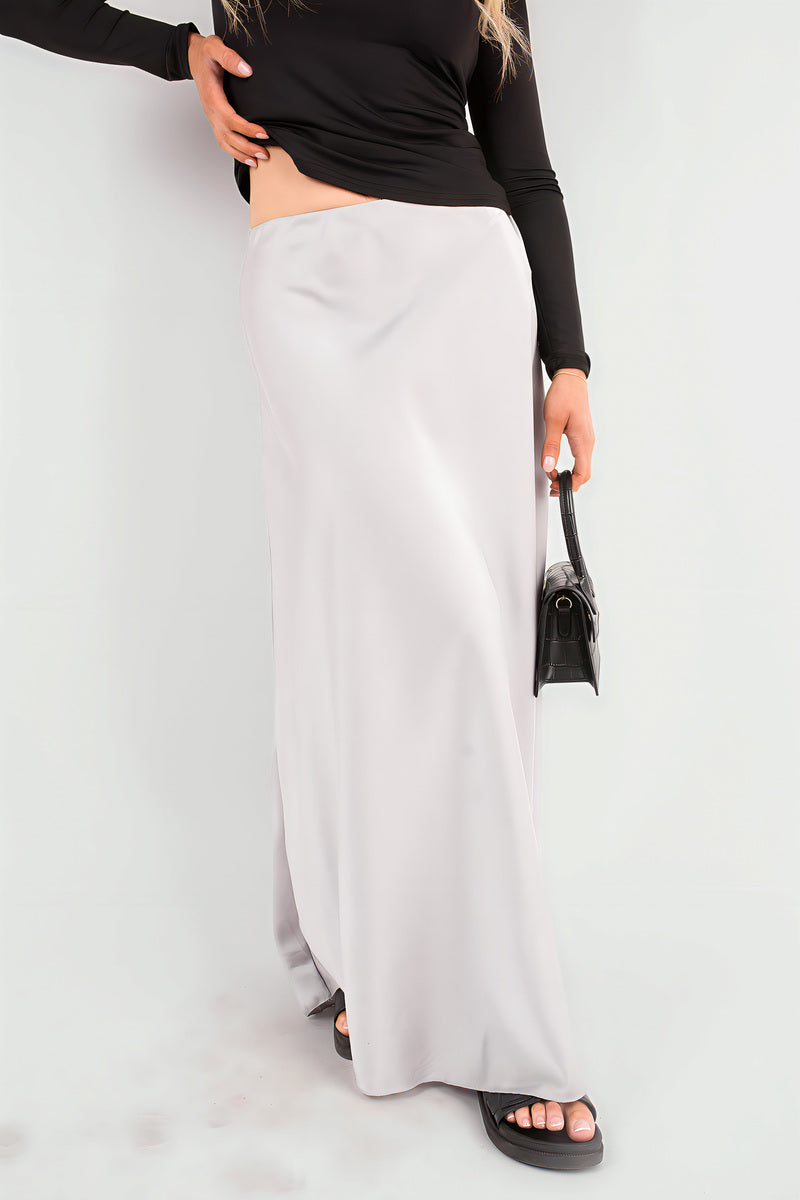 Lightweight High Waisted Maxi Skirt