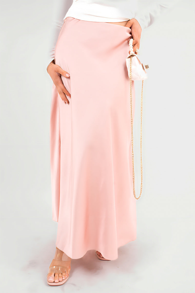 Lightweight High Waisted Maxi Skirt