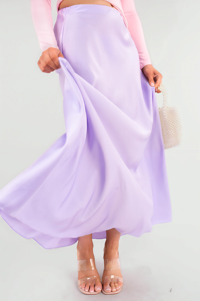 Lightweight High Waisted Maxi Skirt