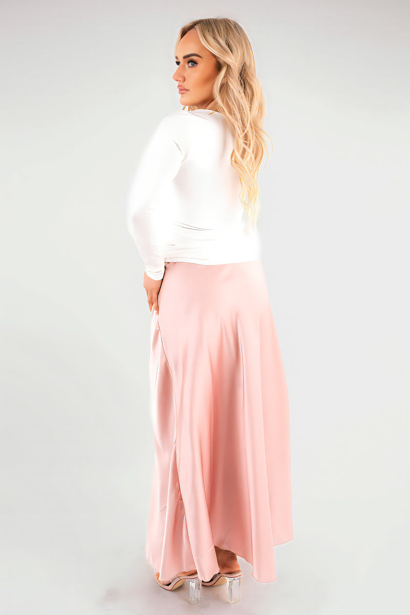 Lightweight High Waisted Maxi Skirt