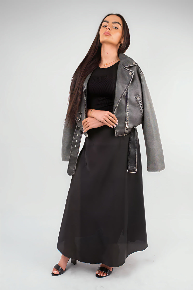 Lightweight High Waisted Maxi Skirt