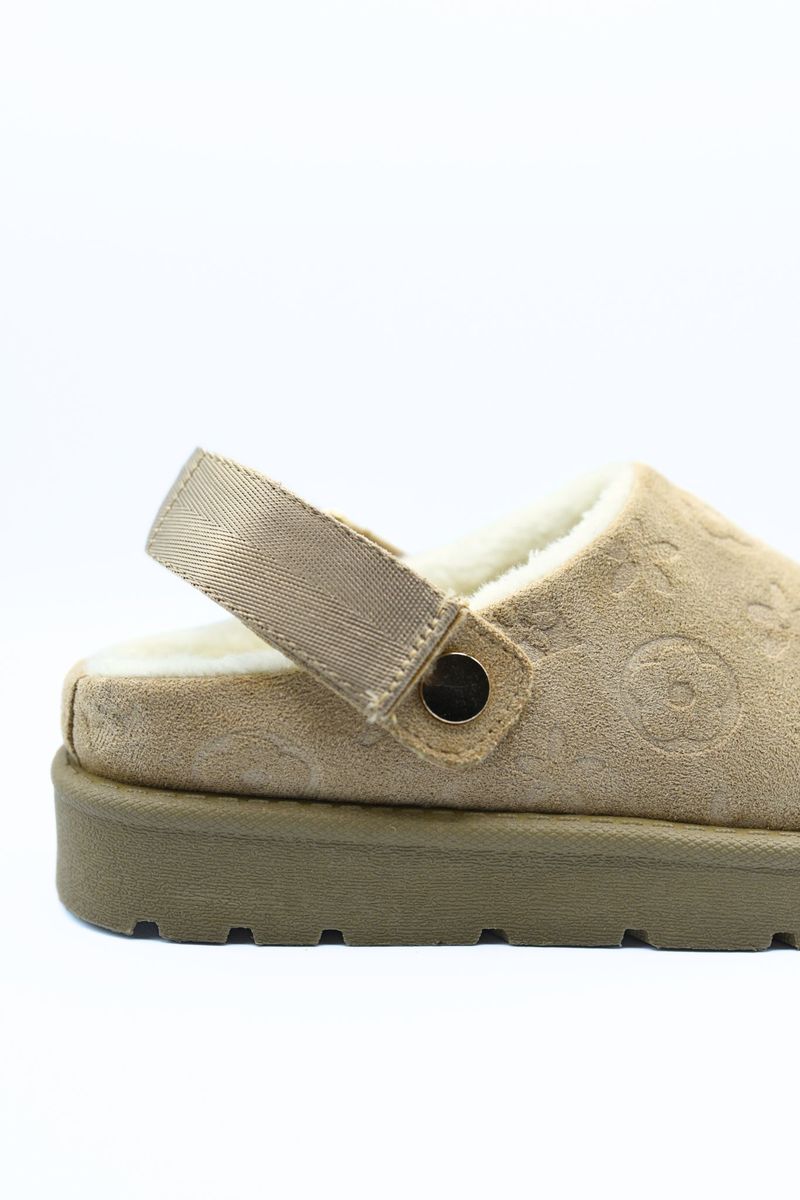 Printed Sling Back Platform Clogs