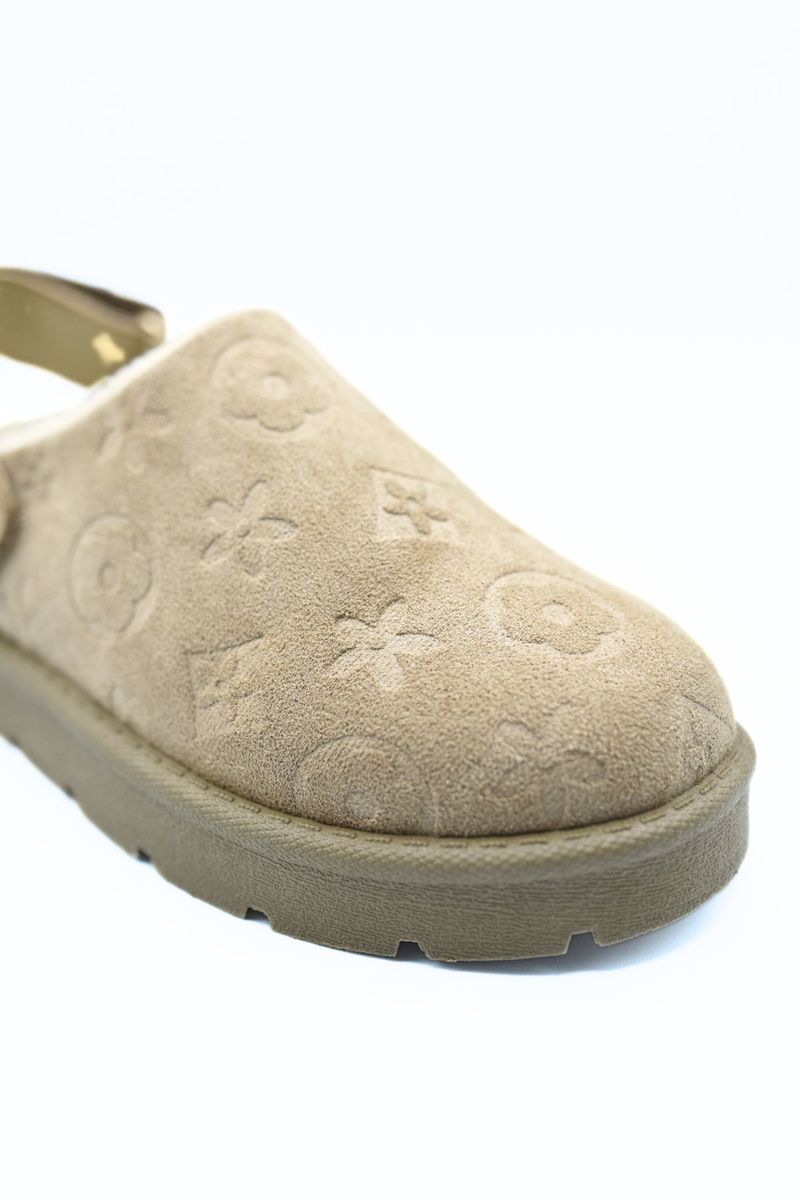 Printed Sling Back Platform Clogs