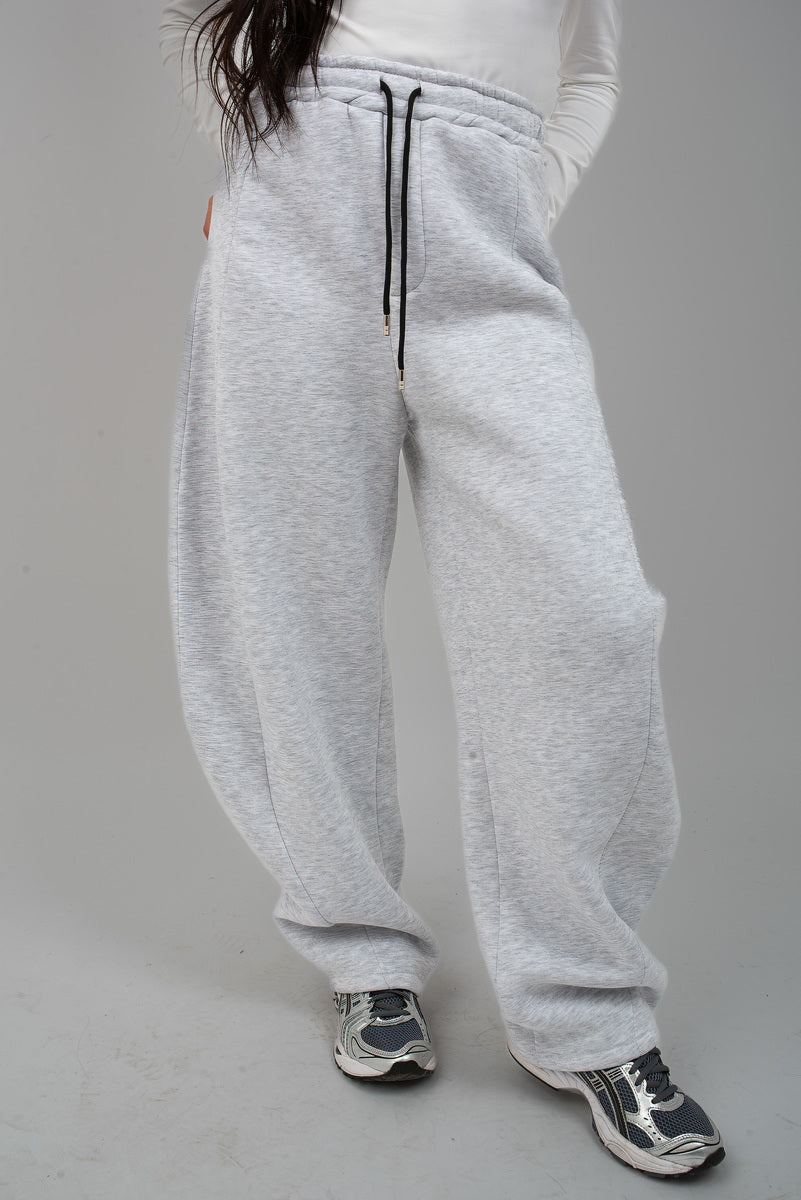 Drawstring Elastic Wide Leg Jogger