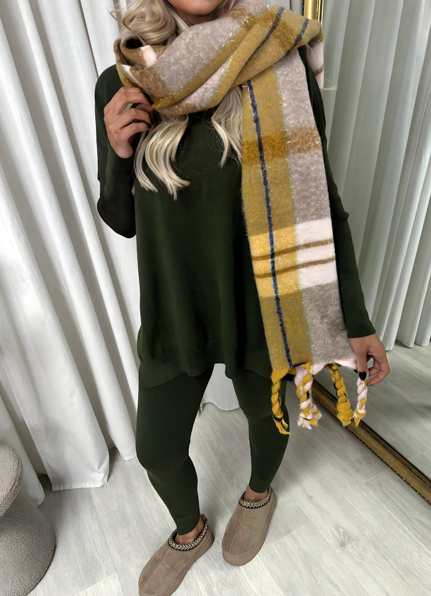 Oversized Long Sleeve Top and Leggings Co-ord Set