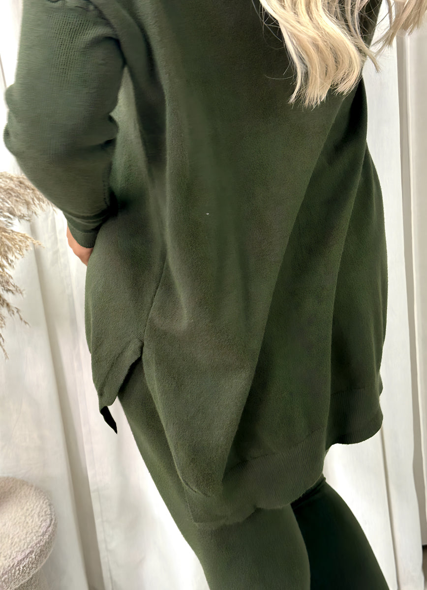 Oversized Long Sleeve Top and Leggings Co-ord Set