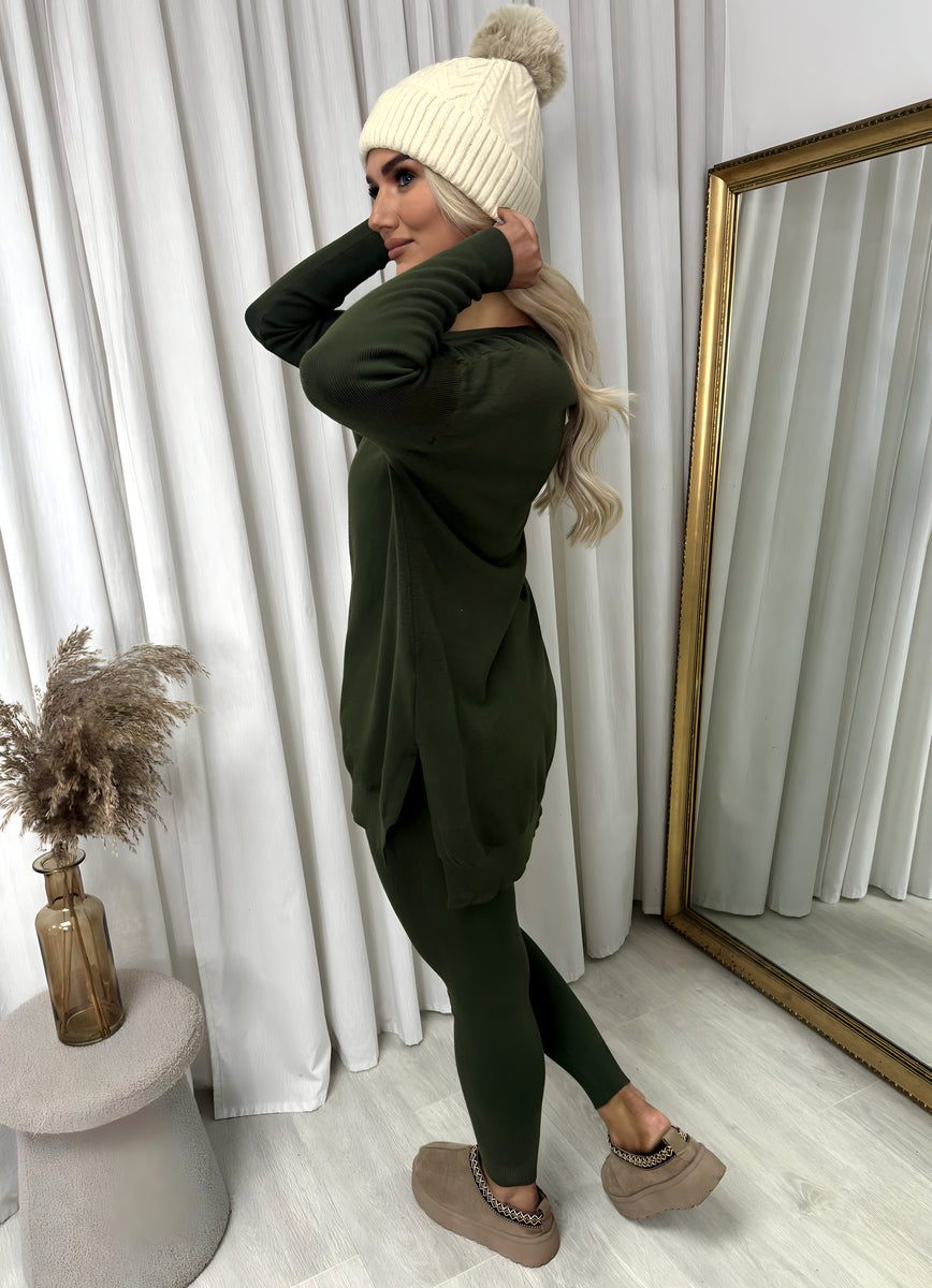 Oversized Long Sleeve Top and Leggings Co-ord Set