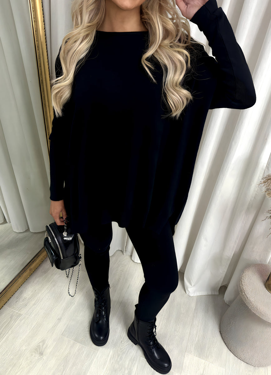 Oversized Long Sleeve Top and Leggings Co-ord Set