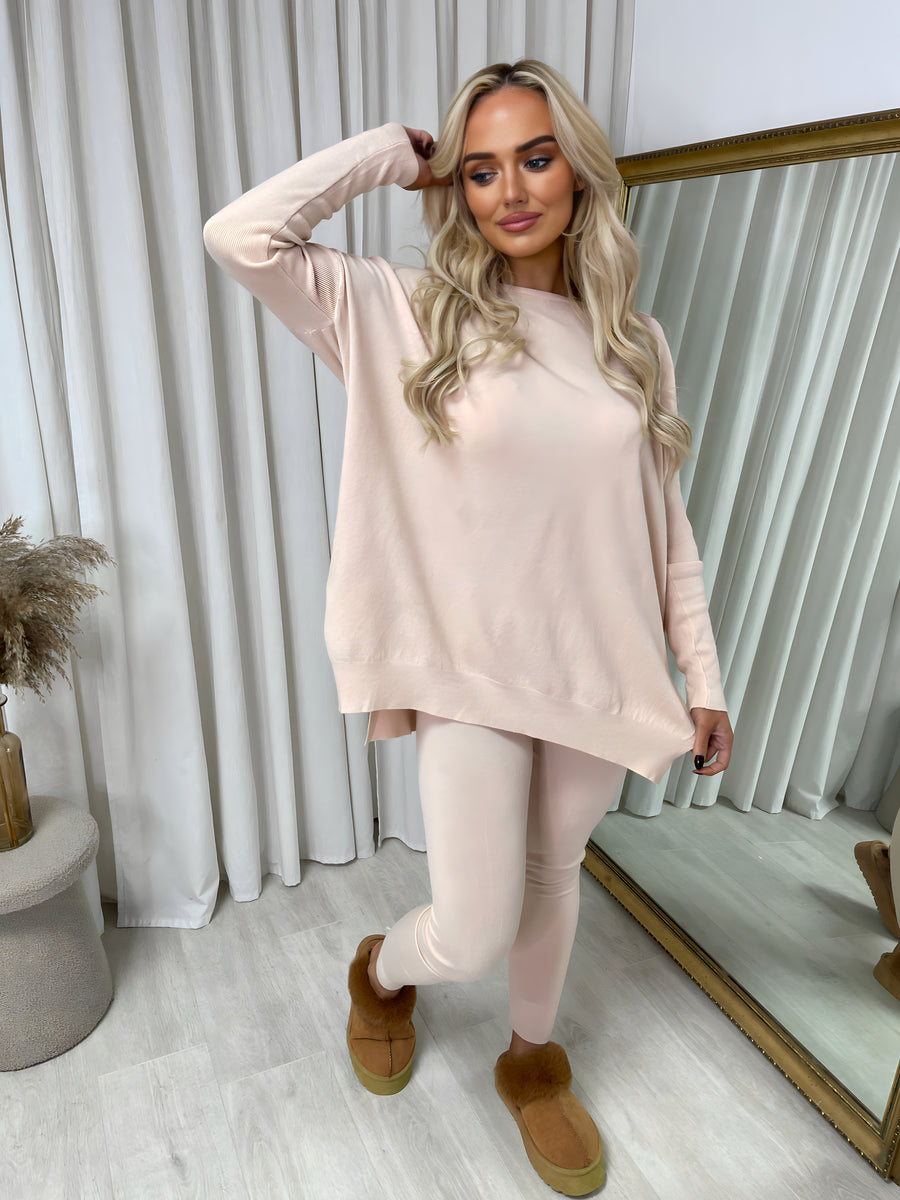 Oversized Long Sleeve Top and Leggings Co-ord Set