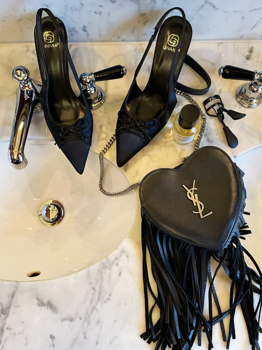 Sling Back Bow Knot Detail Pointed High Heels