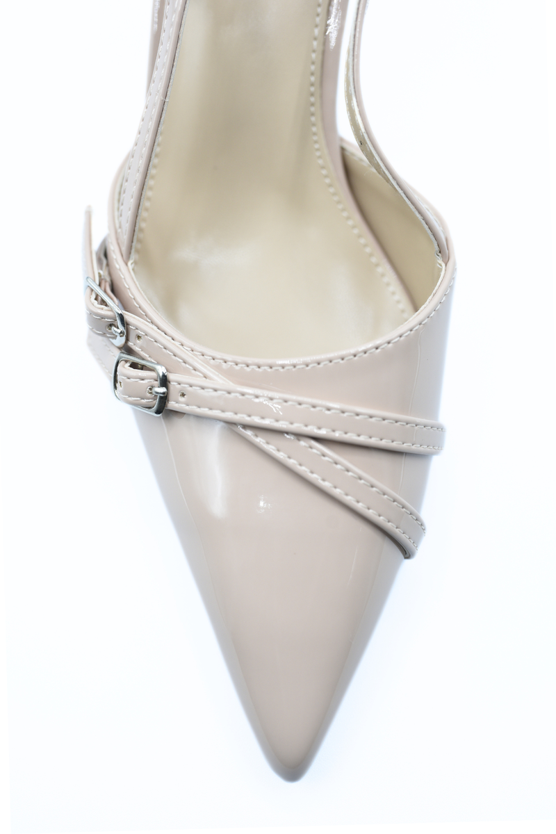 Slingback Strappy Buckle High Heels