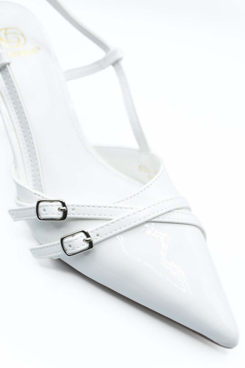 Slingback Strappy Buckle High Heels