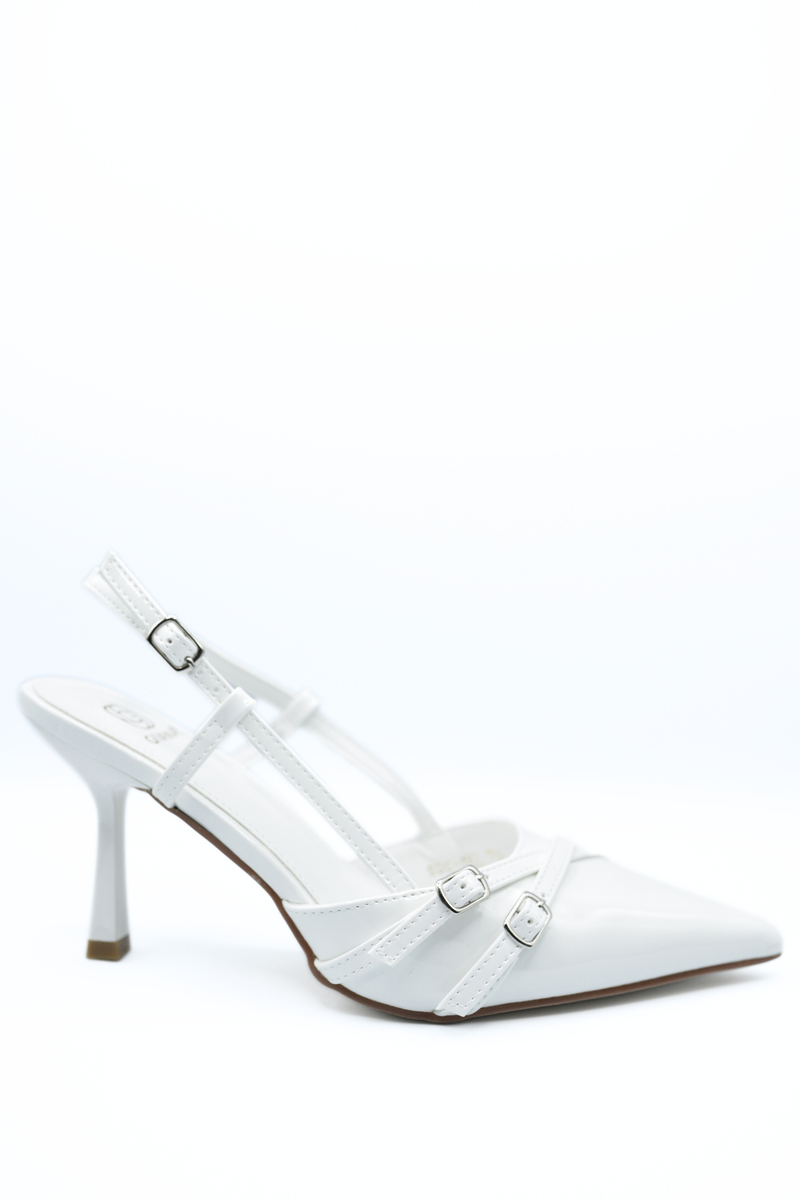 Slingback Strappy Buckle High Heels