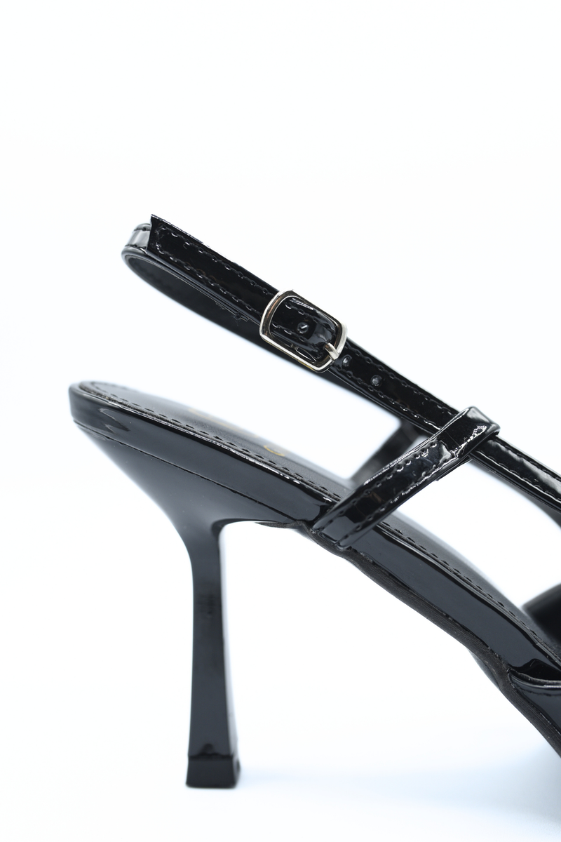 Slingback Strappy Buckle High Heels