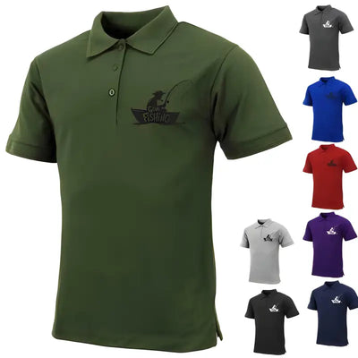 Mens "Gone Fishing" Polo Shirt Elite Urban