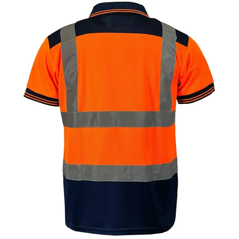 Mens Hi Vis Visibility Short Sleeved Polo Shirt - hv322 Elite Urban