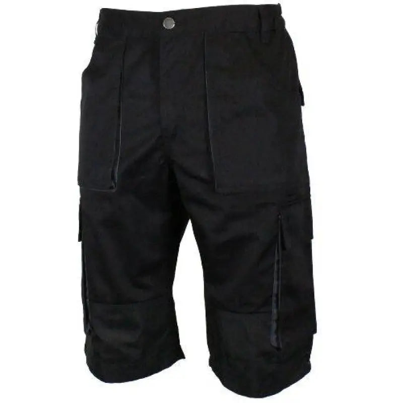 Mens Multipocket Cargo Contrast Work Shorts - DW10 Elite Urban