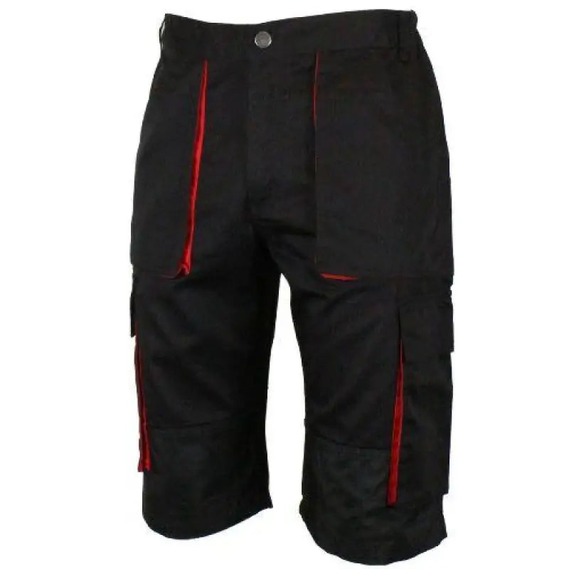 Mens Multipocket Cargo Contrast Work Shorts - DW10 Elite Urban