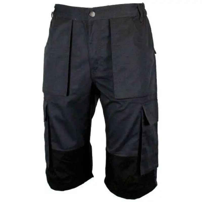 Mens Multipocket Cargo Contrast Work Shorts - DW10 Elite Urban