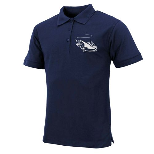 Mens Fish Logo Polo by Ek Wholesale