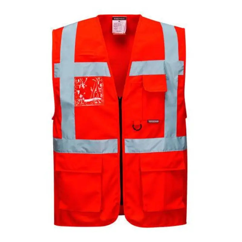 Portwest S476 Berlin Executive Hi Vis Zip Vest Elite Urban