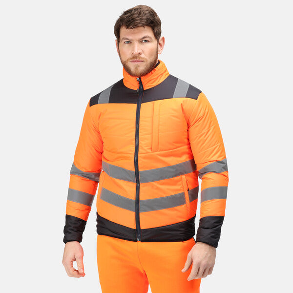 Mens Regatta Hi Vis Thermal Jacket - TRA483 by Ek Wholesale