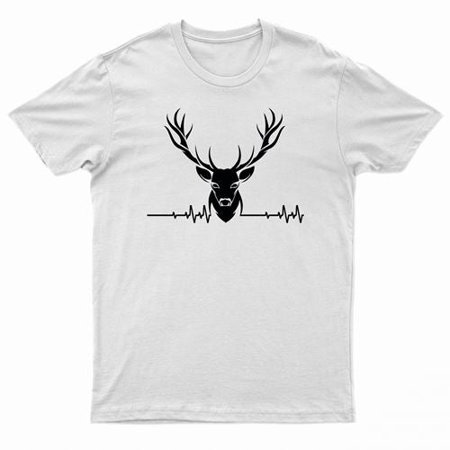 Adults Stag ECG Logo Printed T-Shirt by Ek Wholesale